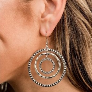Texture Takeover Silver Hoop Earrings